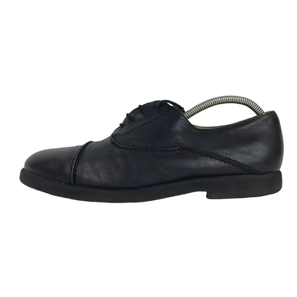 Cable & Co. Mens Black Leather Round Toe Lace‎ Up Derby Dress Shoes Size 9